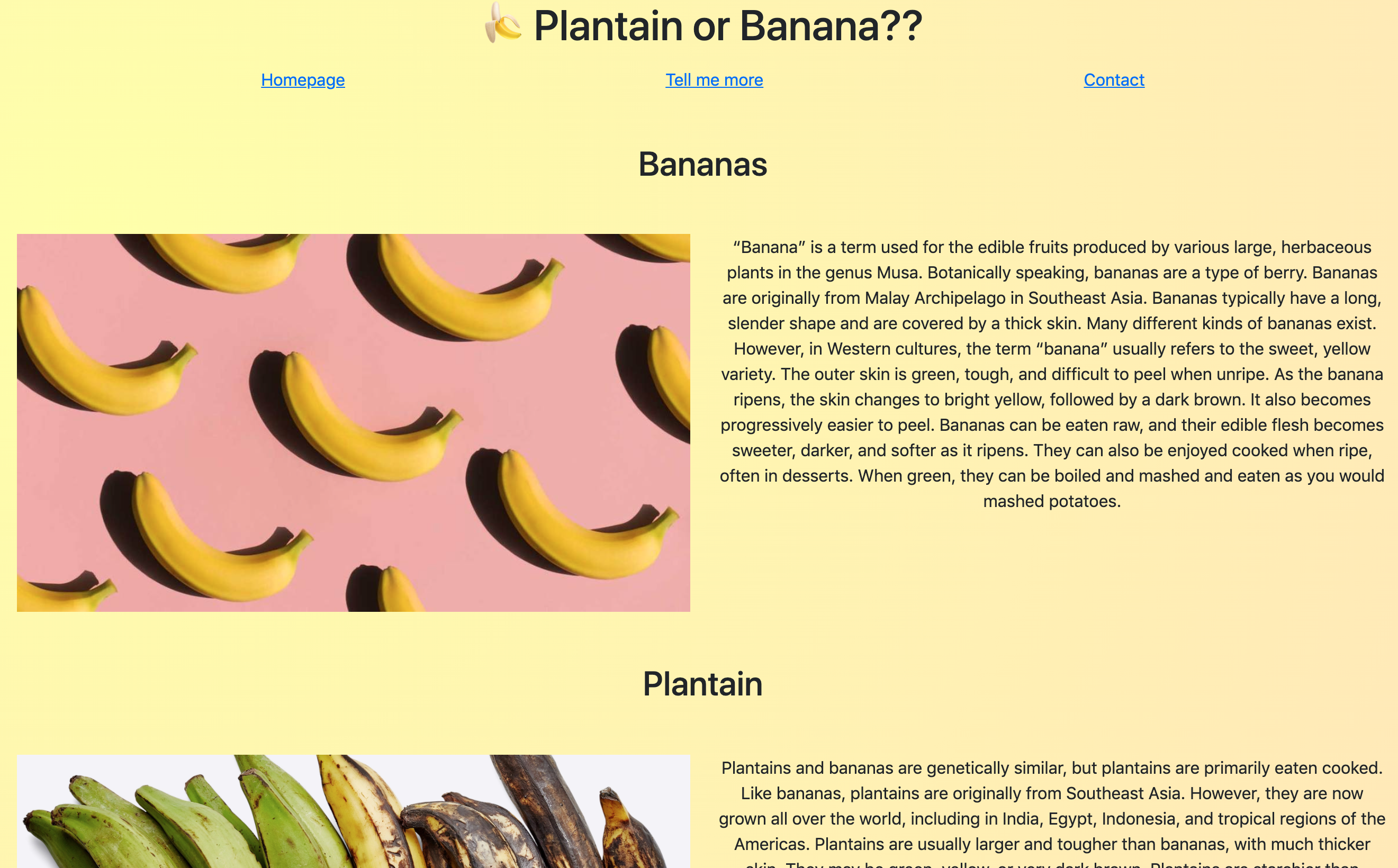 Plantain app screenshot